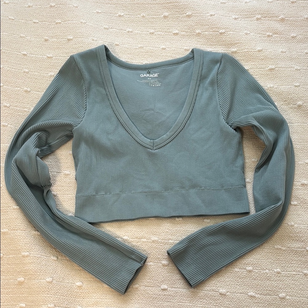 Garage ribbed long sleeve
